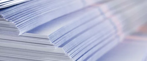 Papier Stapel Produkinfoblatt Papier Stapel Produkinfoblatt