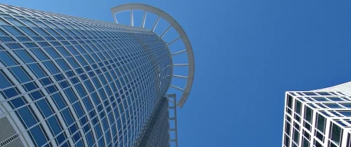 DZ_Tower_in_Frankfurt_am_Main DZ Tower in Frankfurt, Hauptsitz des genossenschaftlichen Spitzeninstituts DZ Bank