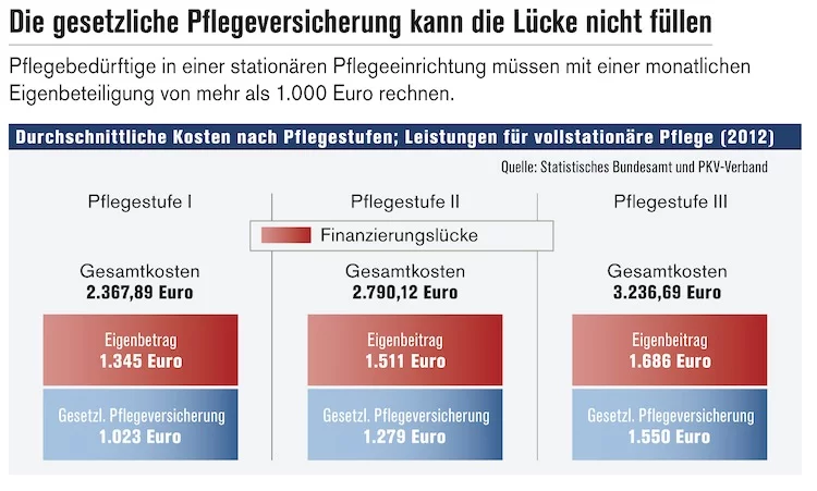 Grafik: Pflegelücke Grafik: Pflegelücke