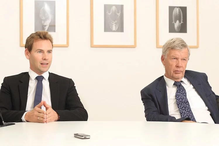 Die Vorstände der DJE Kapital AG, Dr. Jan Ehrhardt (links) und Dr. Jens Ehrhardt. Foto: Gerhard Blank