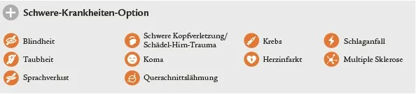 Ein perfekter Schutz, um sich vor den finanziellen Folgen von schweren Krankheiten abzusichern.