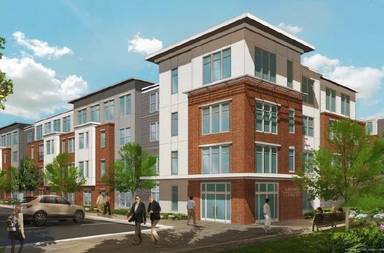 „Lakeway Commons“ umfasst fünf Wohngebäude mit 250 Apartments.