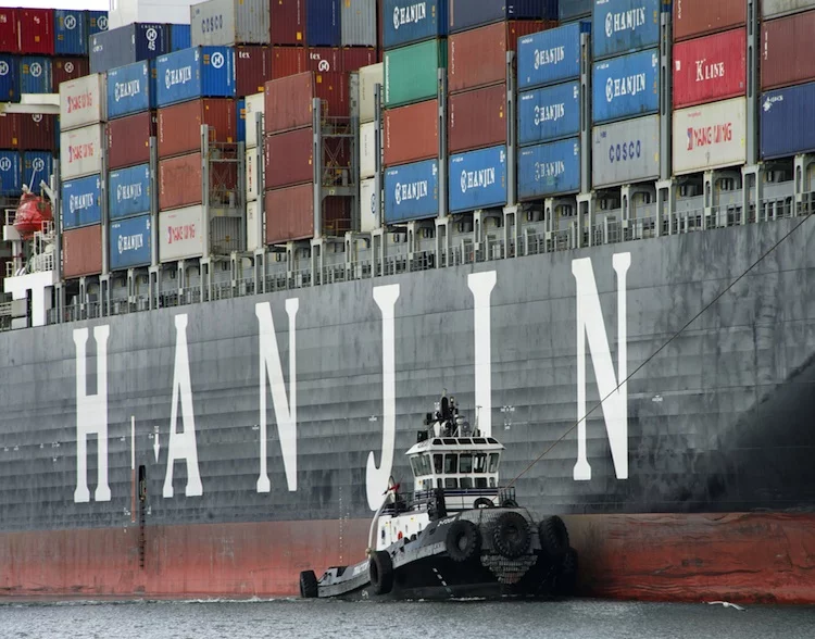 Hanjin Containerschiff