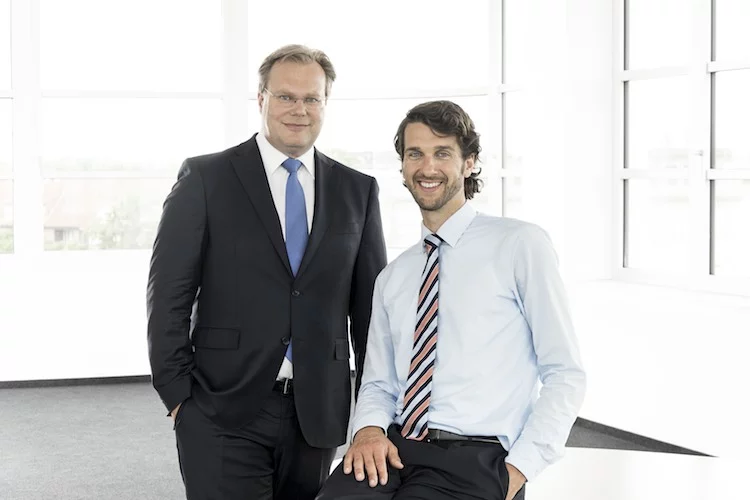 Björn Schwabe (li.) und Lasse Kammer, Reafina-Gruppe: "Über Crowdinvesting machen wir die private Geldanlage in Immobilien einfach, transparent, rentabel und sicherer."