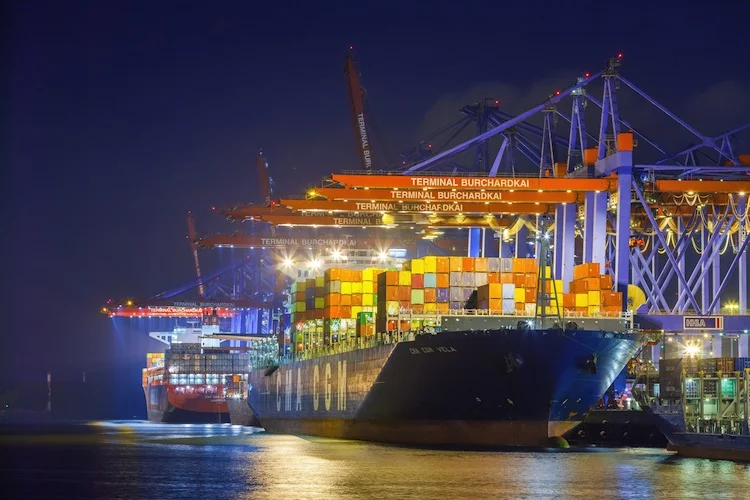 Container-Schiff im Hamburger Hafen: Die Branche steckt seit Jahren in einer schweren Krise.