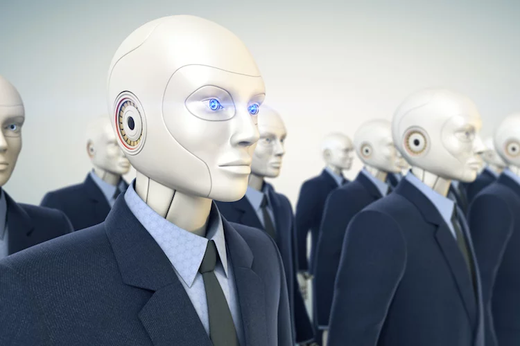 automatisierung roboter buero technologie KI AI shutterstock_234722641