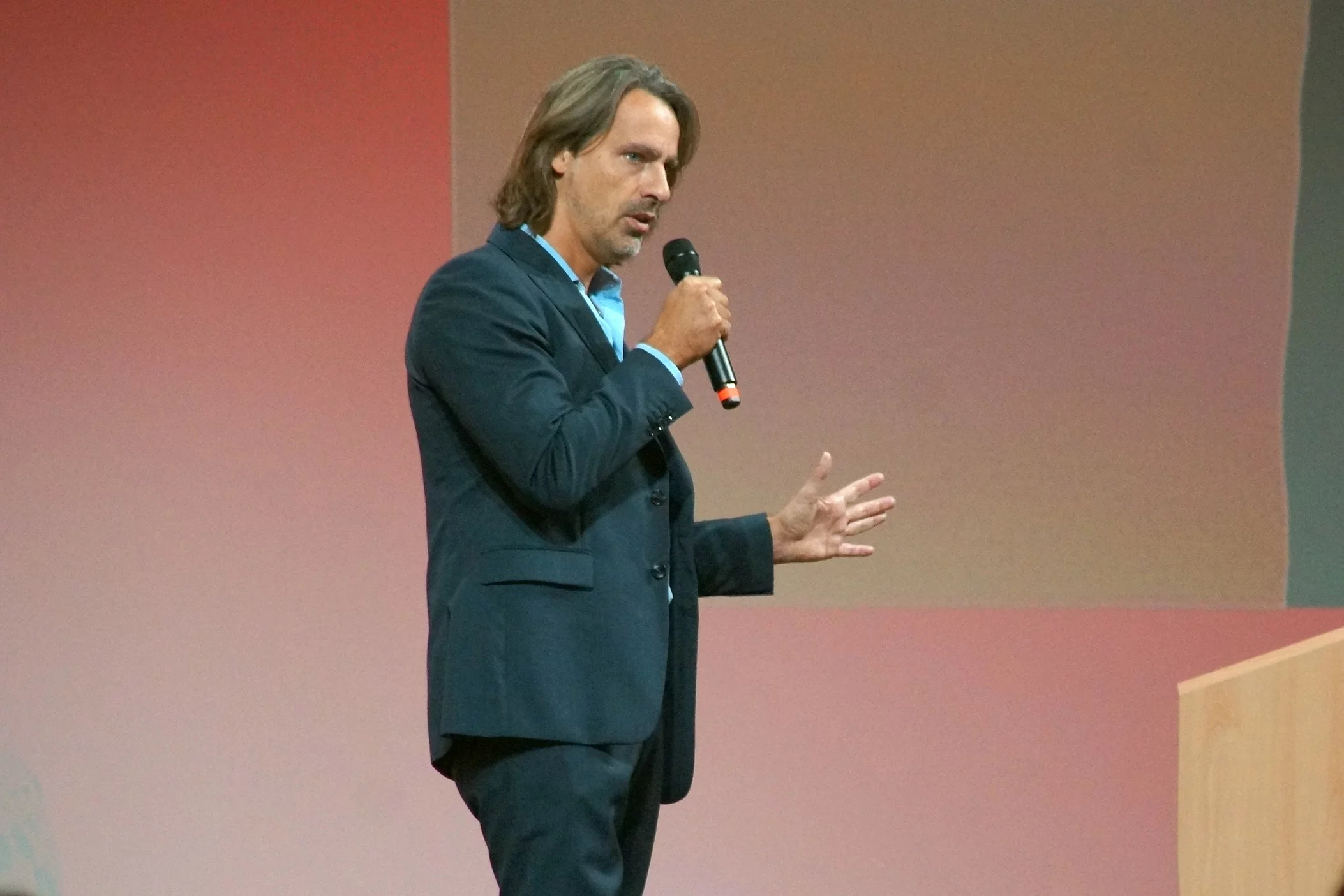 Der Philosoph und Bestsellerautor Richard David Precht auf der DKM 2018