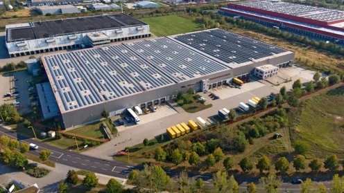Luftbild der Logistik-Immobilie in Großbeeren
