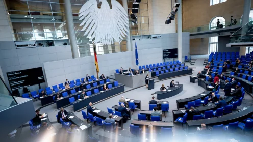 Plenarsaal des Bundestags