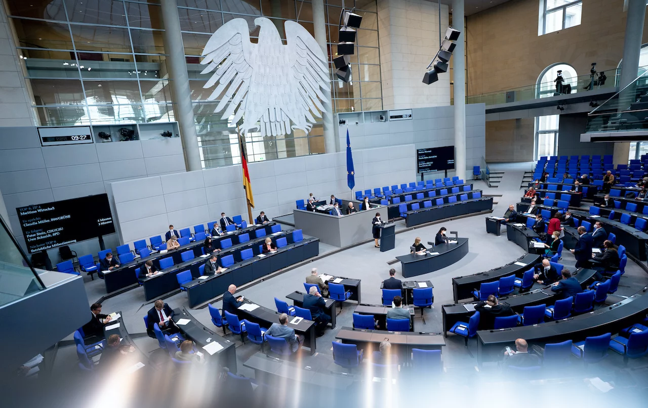 Plenarsaal des Bundestags