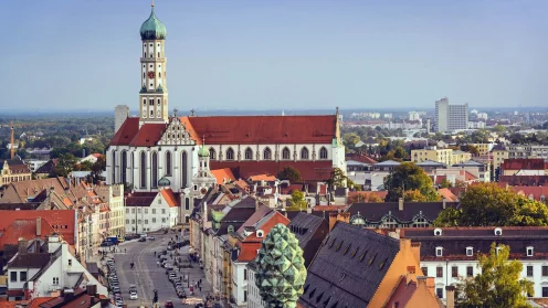 Altstadt des Corestate Investitionsstandorts Augsburg