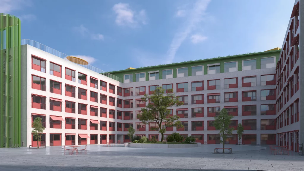 Visualisierung Studentenheim von Patrizia in Dänemark