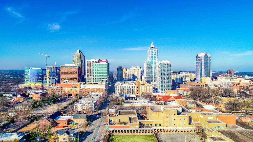 Skyline von Raleigh, North Carolina