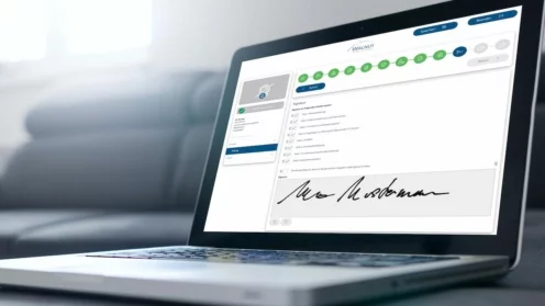 Laptop mit Walnut Bildschirm