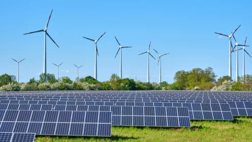 Solar- und Windkraftanlagen