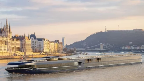 APT "Solara" vor der Kulisse von Budapest