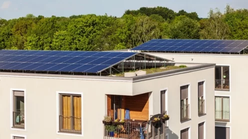 Solaranlage auf Hausdach