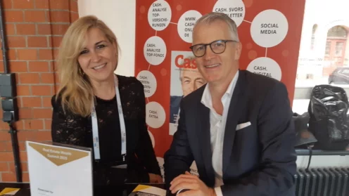 Anya Geest (Cash.) mit Jens Freudenberg (BVT)