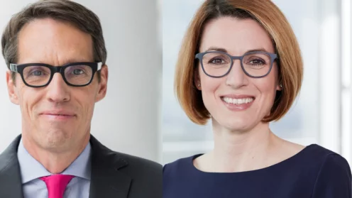 Ulf Mainzer und Lena Lindemann, beide Ergo Vorstand.