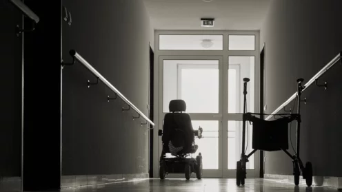 Pflege, Pflegeheim, In der Pflege gehen die Lichter aus.