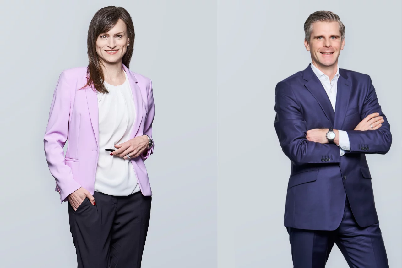 Antonia Jobke und Mario Majling, beide Meag