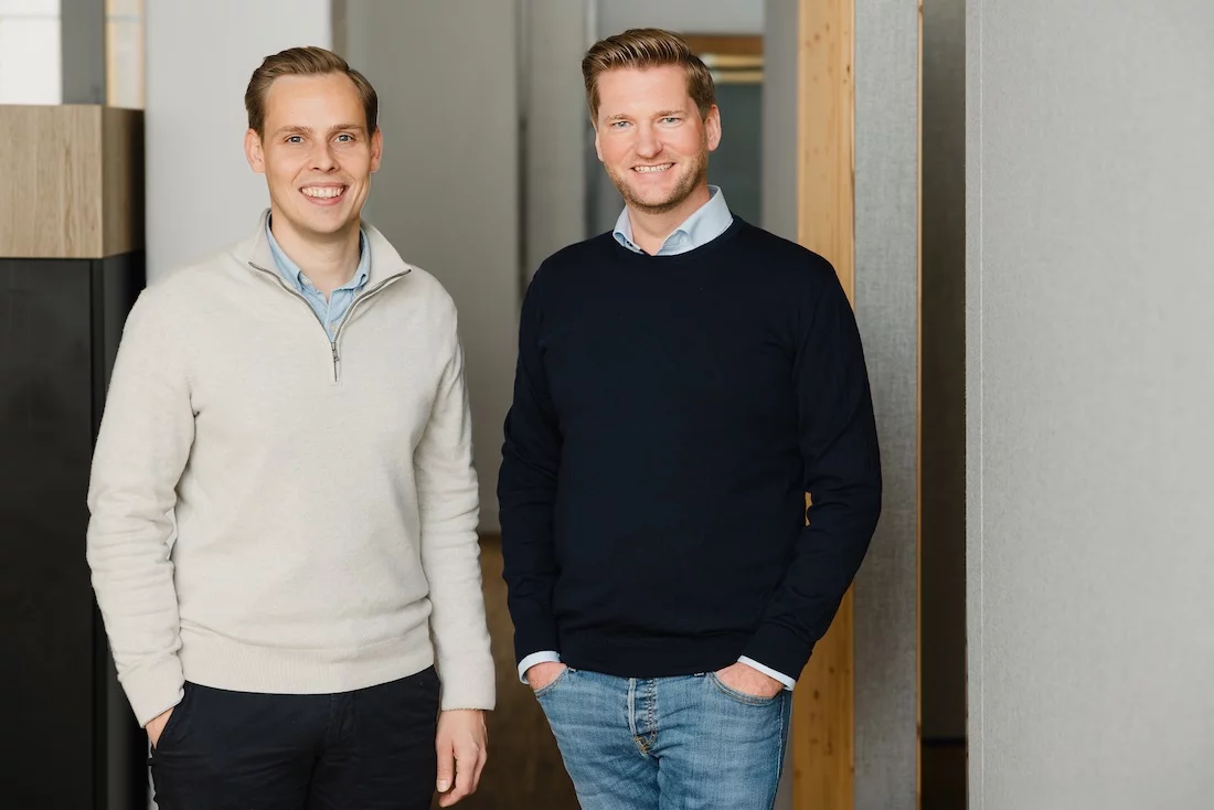 Gerrit Knichwitz (li.) und Sören Brokamp, Geschäftsführer Perseus