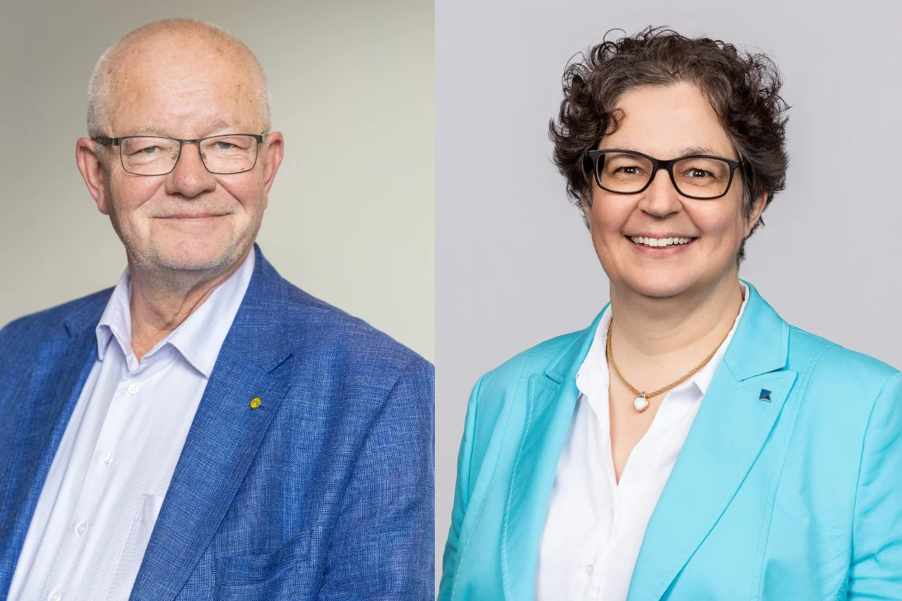 Dr. Stefan Oecking, Vorstandsvorsitzender des IVS und Susanna Adelhardt, Vorstandsvorsitzende der DAV (v.li.)