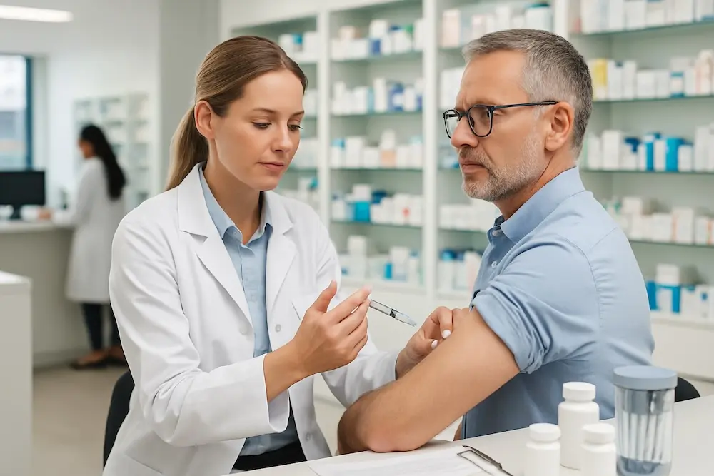 Redaktionelles Symbolbild zum Thema Apothekenreform gebilligt: Impfen, Blutabnahme, Rezept-Ausnahme – was sich geändert hat