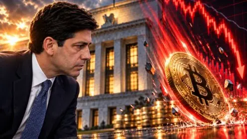 Fallendee Bitcoin wegen Fed
