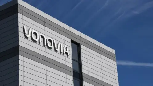 Vonovia-Logo auf Unternehmenszentrale in Bochum