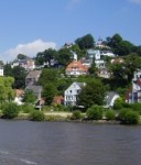 Blick auf den Hamburger Vorort Blankenese