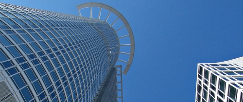 DZ_Tower_in_Frankfurt_am_Main DZ Tower in Frankfurt, Hauptsitz des genossenschaftlichen Spitzeninstituts DZ Bank