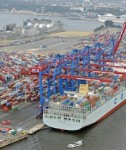 Das Containerterminal "Toller Ort" am Hamburger Hafen 