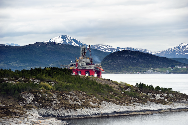 Ölplattform Norwegen