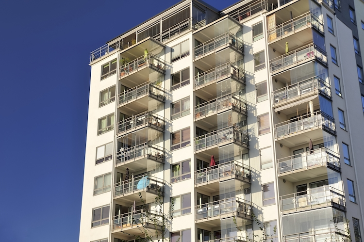 Plattenbau Schweden Wohnhaus Hochhaus