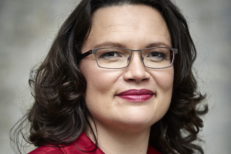 Bundesarbeitsministerin Andrea Nahles (SPD) 