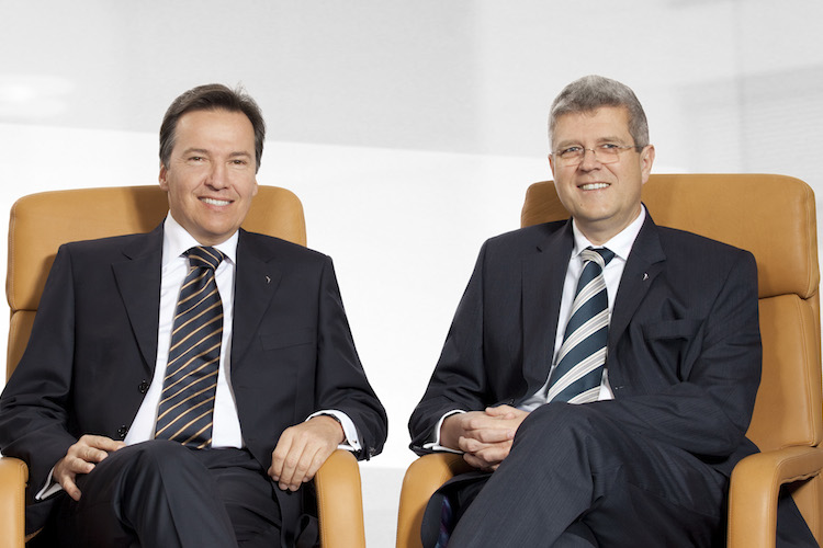 Die Chefs der beiden rechtlich voneinander unabhängigen Project Gruppen: Links Wolfgang Dippold (Project Investment). rechts Jürgen Seeberger, Project Immobilien