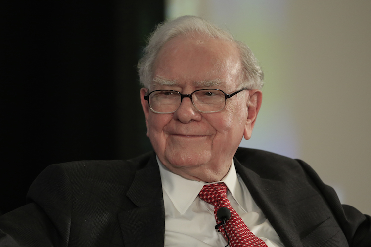 Investor Warren Buffett sits on stage during a conversation with CNBC's Becky Quick, at a national conference sponsored by the Purpose Built Communities group that Buffett supports, in Omaha, Neb., Tuesday, Oct. 3, 2017, Buffett discussed what philanthropy can do to help fight poverty. (AP Photo/Nati Harnik) |