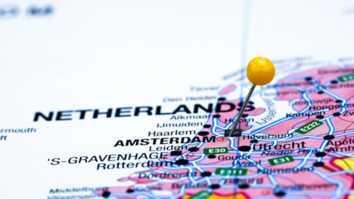 Karte der Niederlande