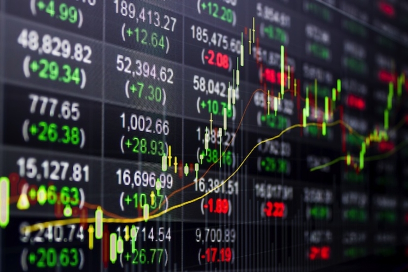 Kurstafel in der Börse