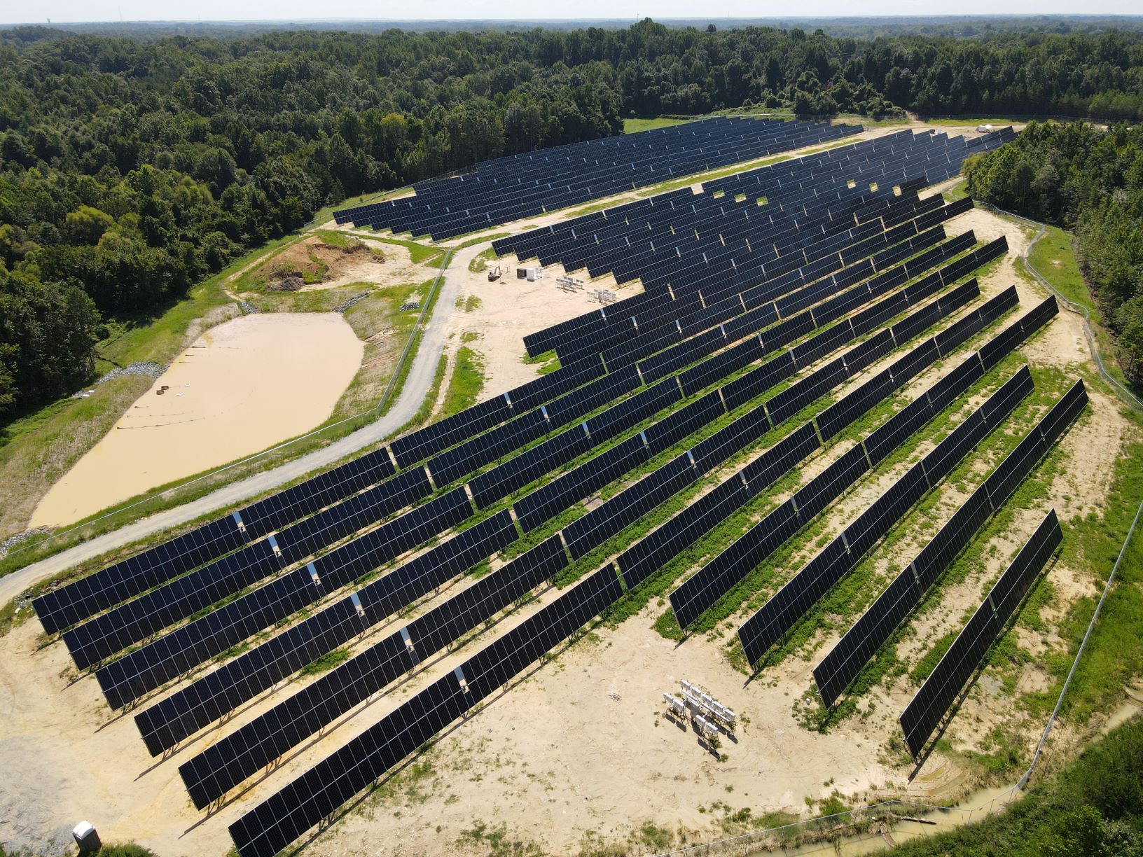 Solarpark Luftaufnahme