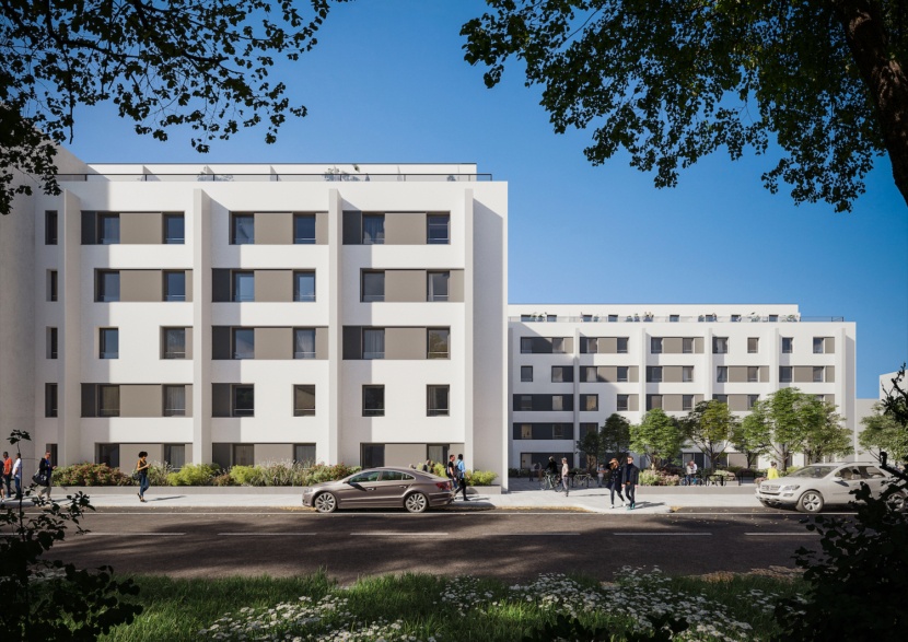 Moderne Wohnanlage in Düsseldorf