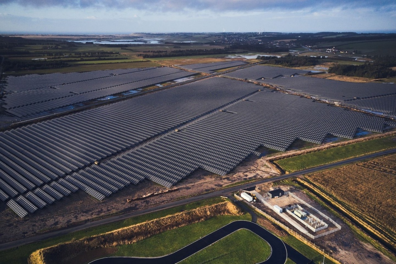 Luftaufnahme von LHI-Solarpark in Dänemark