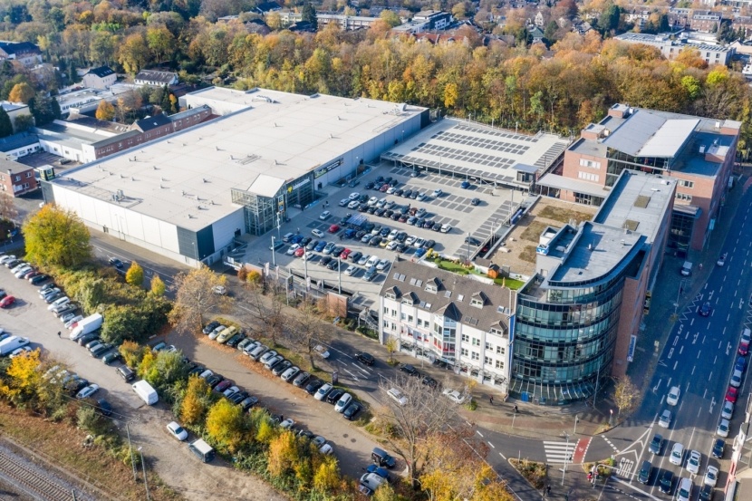 Luftbild des von Hahn gekauften Komplexes