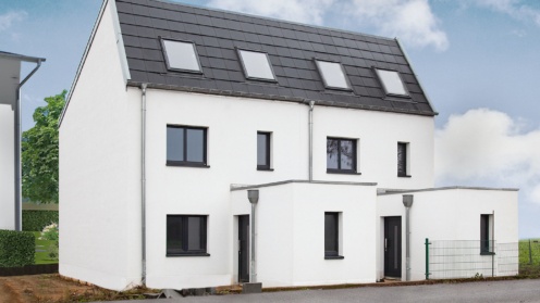 Das Doppelhaus-Projekt von Achtstein Invest unterscheidet sich optisch nicht von anderen Doppel- oder Reihenhäusern