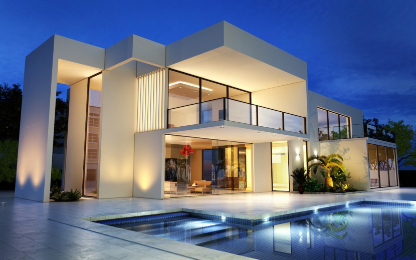 Modernes Wohnhaus mit Pool