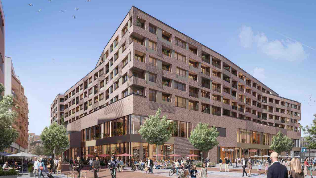 Visualisierung des geplanten Projekts von Garbe und Terragon in Hamburg