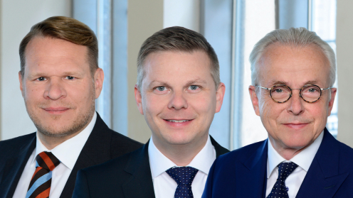 Die drei Geschäftsführer von HIH Invest