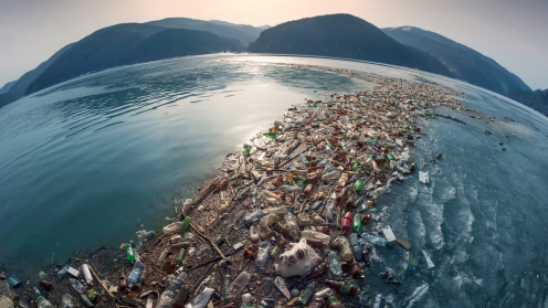 Plastikmüll-Strom im Meer