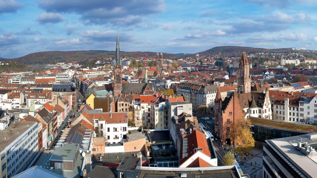 Luftaufnahme von Saarbruecken